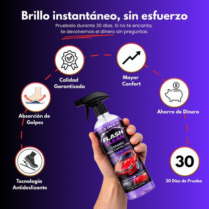 FlashClean ShineBoost™ Limpieza y protección profesional
